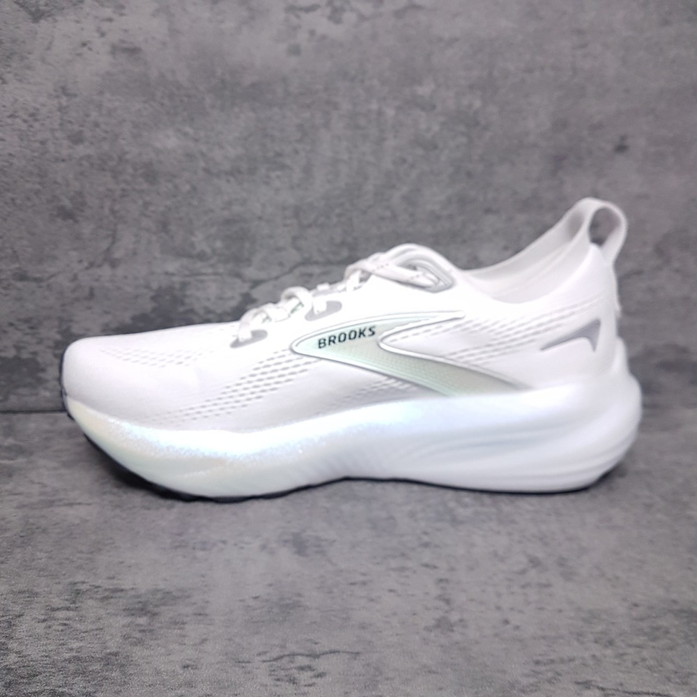 BROOKS Glycerin 22 Road Running Walking Shoes Womens 9.5 Pearl White 1204341B166 - Picture 2 of 7